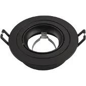 LEDVION - LED Inbouwspot Tokyo - GU10 - Zwart - Ø92 mm