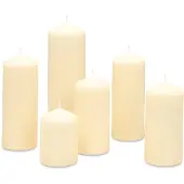 Bolsius - Gladde Stompkaarsen set - Soft Pearl Ivoor wit - 6 Stuks
