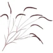 Silk-ka - Kunstbloem - grastak - rood - H105 cm