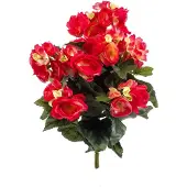Emerald - Kunstplant Begonia 29cm roze - Kunstplant voor binnen