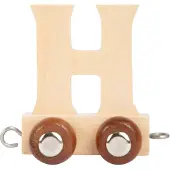 Small Foot - houten lettertrein - h - 12 stuks