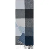 Roeckl Sjaal 'COLOURED SQUARES DAMEN' blauw / grijs / antraciet / donkergrijs