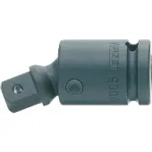 Hazet Krachtscharnierstuk 9006S · 1/2 inch (12,5 mm) vierkant hol · 1/2 inch (12,5 mm) vierkant massief · Lengte: 69 mm