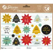 Avery Kerststickers Papier 18,5 cm 46 Stuks