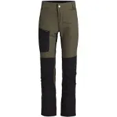 Lundhags Fulu Stretch Hybrid Pant JR, wandelbroeken, groen/zwart
