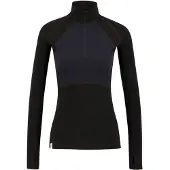 Ulvang Peak Map Half Zip, thermoshirt, dame, zwart/donkerblauw