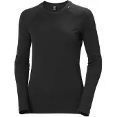 Helly Hansen Lifa Merino Midweight Crew, dames, zwart