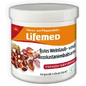 Lifemed Levensmiddel rode wijngaardbladeren-/paardenkastanje-balsem, pot van 250 ml.