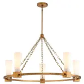 Elstead Lighting LED Kroonluchter | 5X E27 Max 40W | Distressed Gold