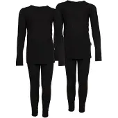 Accezzi thermokleding, kinderen/junior, zwart, 2 sets