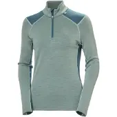 Helly Hansen Lifa Merino Midweight 1/2 Zip, dame, cactus