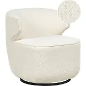 Beliani MOLLEBY - Fauteuil - Off-white - Bouclé