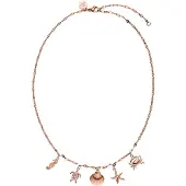 Purelei Ketting 'Underwater World' rose-goud / transparant