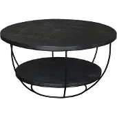 LivingFurn salontafel evan norris 65 cm mangohout / gecoat staal