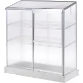 Beliani LECCE - Balkonkas - Zilver - Polycarbonaat