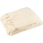 J-Line Blanket chenille polyester ecru