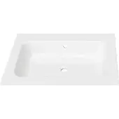 Gliss Design Wastafel asia 0 kraangaten 60 cm glans wit