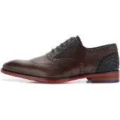 Floris van Bommel Veterschoen 'De Stapper 03' donkerbruin