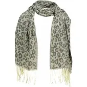 Deeluxe Sjaal 'EFINA' donkergrijs / offwhite