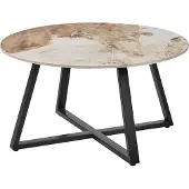 Beliani IVINS - Salontafel - Zwart/Wit - Metaal