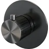 Brauer Stripe Inbouwthermostaat - Geborsteld Gunmetal PVD - Kranen, Badkranen, Inbouw Badkranen - 8720724564504