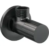 Brauer stripe hoekstopkraan compleet met slang gunmetal geborsteld pvd