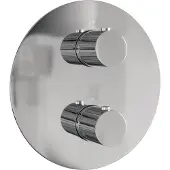Brauer Stripe 3-weg Inbouwthermostaat Rond - Chroom - Kranen, Badkranen, Inbouw Badkranen - 8720724564658