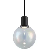 QAZQA Design hanglamp zwart met regenboogglas 20cm - Mallon