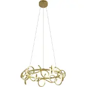 QAZQA Design Hanglamp Goud Rond 3-Staps Dimbaar - Krisscross