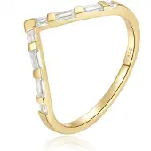 Elenza AMS Elenza .925 Zilveren Ring met Enkelvoudige Zirkonia-18mm