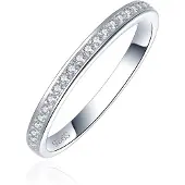 Elenza AMS Elenza Sterling .925 Zilveren Ring met Zirkonia's-20mm