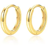 Elenza AMS Elenza Oorringen Sterling .925 Zilver met Gouden coating-12mm