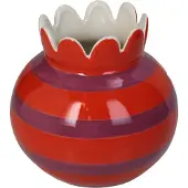 HD Collection Vaas Strepen Aardewerk 15x15x14,3cm