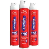 Wella 3x New Wave Haarspray Ultimate Hold 400 Ml