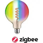 Paulmann Filament 230 V Smart Home Zigbee 3.0 LED Globe G125 E27 470lm 6,3W RGBW+ dimbaar Goud