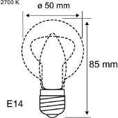 Paulmann 29049 LED-lamp Energielabel F (A - G) E14 Reflector 5 W Warmwit (Ø x h) 50 mm x 85 mm 2 stuk(s)