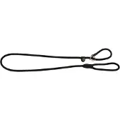 Hunter retrieverlijn voor hond met stop freestyle zwart 170x0,8 cm