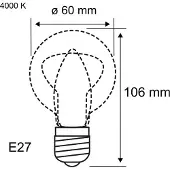 Paulmann LED lamp E27 7W 4.000K mat 2 per pak