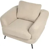 Beliani KJAER - Fauteuil - Lichtbeige - Bouclé