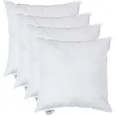 Homescapes kussenvullingen set van 4 – 60×60 cm – eendenveren binnenkussens – OEKO-TEX katoen – RDS-gecertificeerd – wasbaar