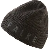 Falke Unisex Basic Jacquard Logo sneldrogend warm wol muts unisex brown mel. - maat 5106