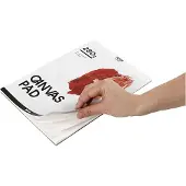 Packlinq Canvas blok, A4, vel 210x297 mm, 280 gr, wit, 10 vel/ 1 stuk