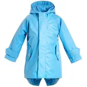 BMS kinderregenjas HafenCity Coat Kids PU/voering lichtblauw