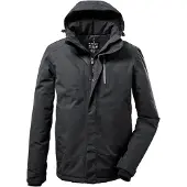 Killtec Outdoorjas zwart gemêleerd