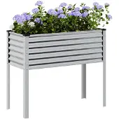 vidaXL Plantenbak 100x45x90 cm gegalvaniseerd staal