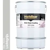 Holdbar PVC-Vloer Coating Lichtgrijs (RAL 7035) 10 Kg - Vloerverf - Alle kleuren - Hecht direct op PVC - Slijtvast - UV-bestendig - Gemakkelijk te reinigen - Beschermt PVC-Vloer - 2 Componenten Verf