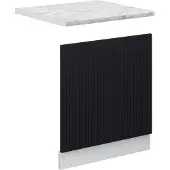 Vicco Fame-Line Frontpaneel – 60 cm, WB Marmer Zwart gestreept