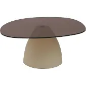 Natur24 salontafel mylon - glas 86 cm