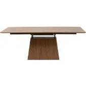 Kare design Uitschuifbare eettafel Benvenuto rechthoek walnoot