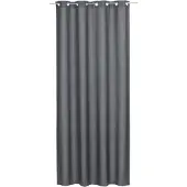 Elbersdrucke Gordijn met oogjes Lino 300x140 cm grijs lichtdicht